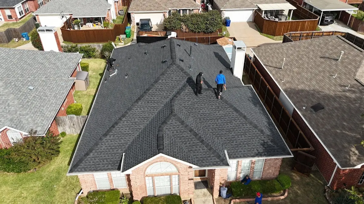 Slate & Tile Roof Repair work in progress on a Bensalem property